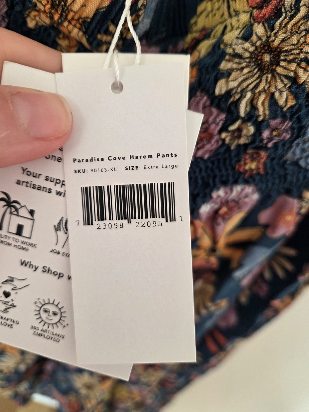 *NWT* LOTUS & LUNA Floral Pants - Picture 8 of 9